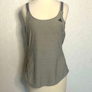 Adidas Performer 3 stripes X back tank top